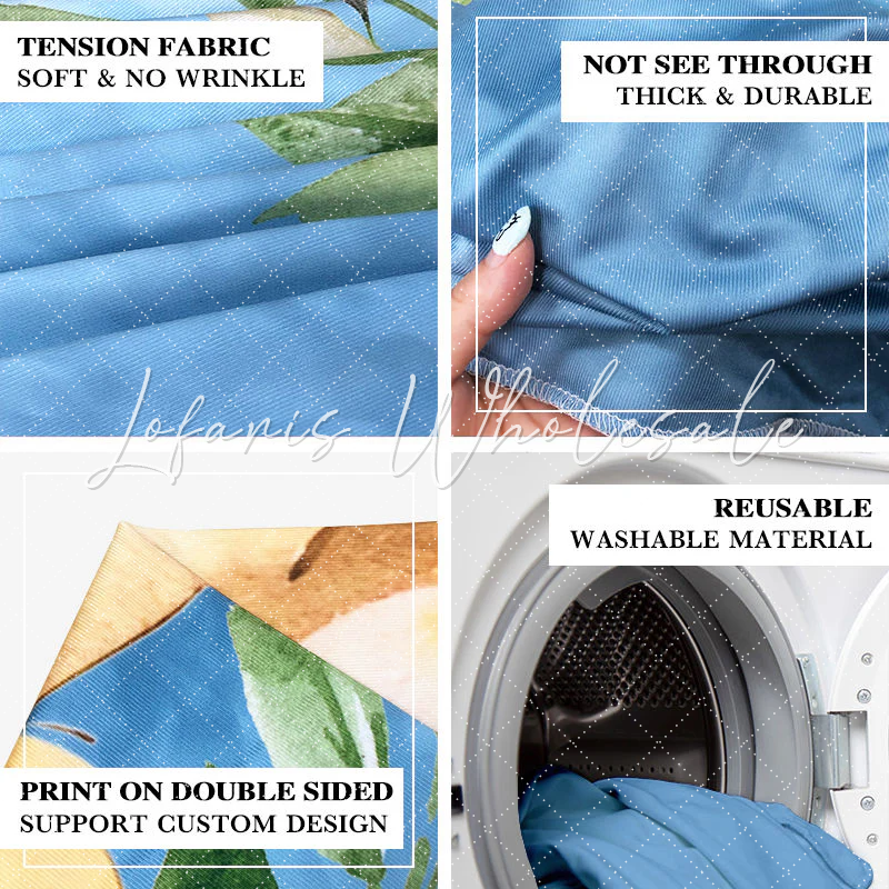 Flower Happy Birthday Party Arch Backdrop Wall Cloth Cover