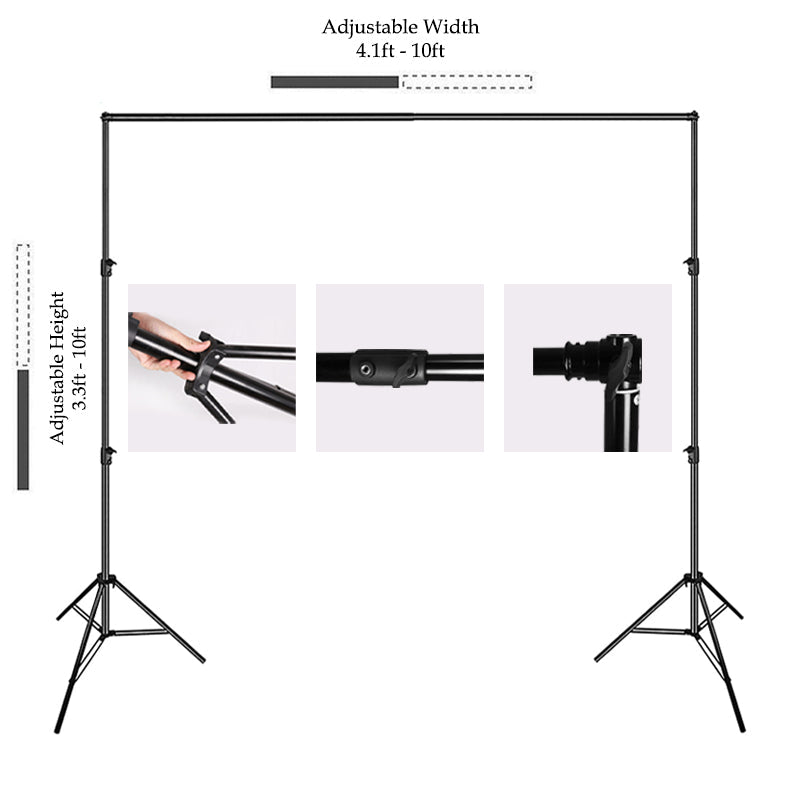 Lofaris 10X10FT Metal Adjustable Photography Backdrop Stand