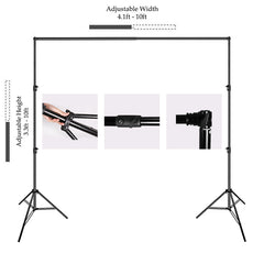 Lofaris 10X10FT Metal Adjustable Photography Backdrop Stand