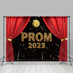 Lofaris 2023 Prom Ceremony Red Curtain Grad Photo Backdrop