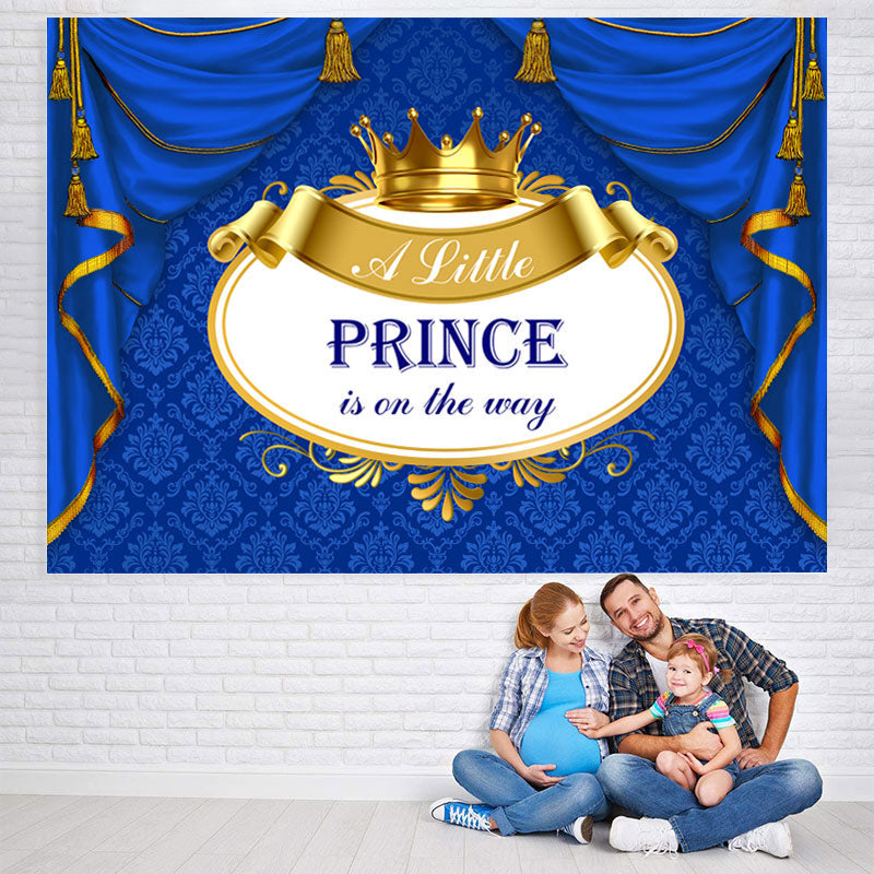 Lofaris A Little Prince Is On The Way Baby Shower Backdrop
