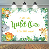 Lofaris A Little Wild one Is on The Way Baby Shower Backdrop