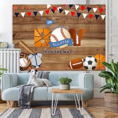Lofaris A New Little All Star Is On The Way Baby Shower Backdrop