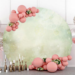 Happy Mothers Day Floral Pink Dots Round Backdrops for Party