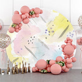 Lofaris Abstract Graffiti Style Circle Happy Birthday Backdrop