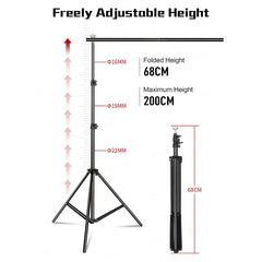Lofaris Adjustable 6.5x6.5ft/2x2m Photo Backdrop Background Stand With Carry Bag