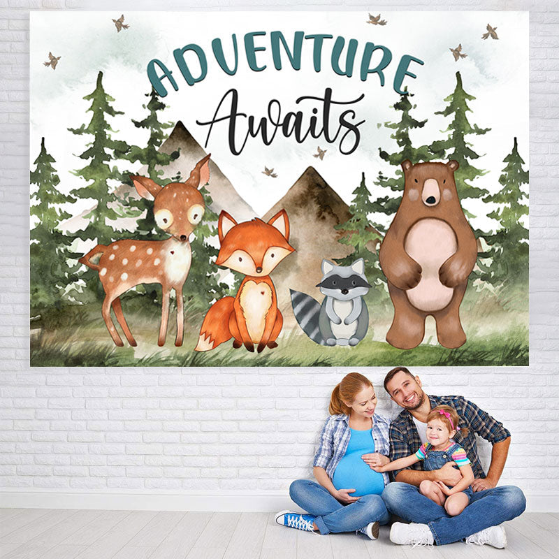 Lofaris Adventure Awaits Animals and Forest Backdrop for Kids