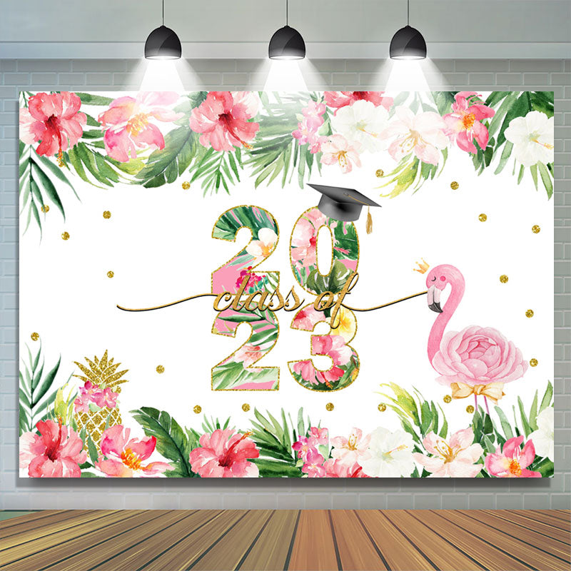 Lofaris Ahoy Floral Backdrop For Graduation Ceremony