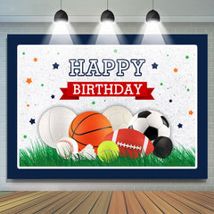Lofaris All Star Theme Happy Birthday Backdrop For Boys