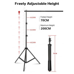 Lofaris Metal 6.5x10ft/2x3m Adjustable Backdrop Stand with Clips