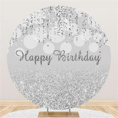 Lofaris Amazing And Glitter Circle Happy Birthday Backdrop