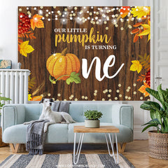 Lofaris Autumn Wooden Little Pumpkin Is Turining One Backdrop
