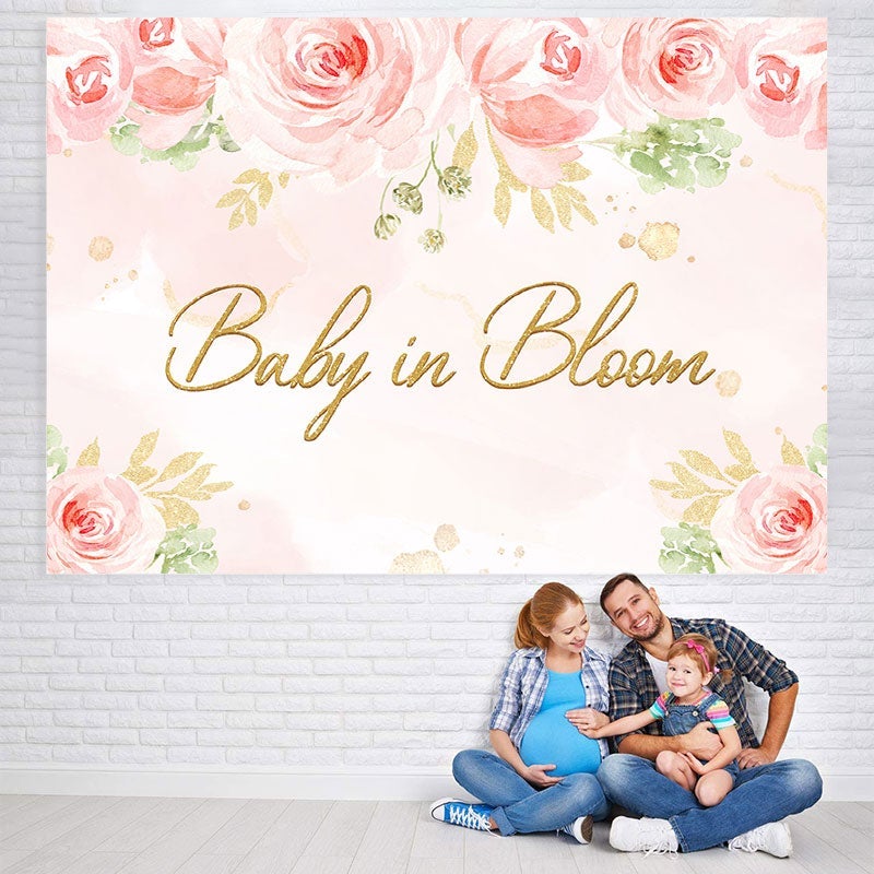 Lofaris Baby In Bloom Floral Backdrop for Gender Reveal