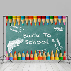 Lofaris Back to School Chalkboard Pencils Photoshoot Backdrop