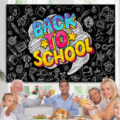 Lofaris Back to School Education Chalkboard Backdrop for Photo