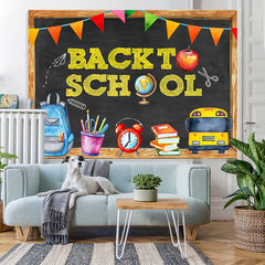 Lofaris Back to School Pencil Drawing Kids Photoshoot Backdrop