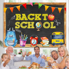 Lofaris Back to School Pencil Drawing Kids Photoshoot Backdrop