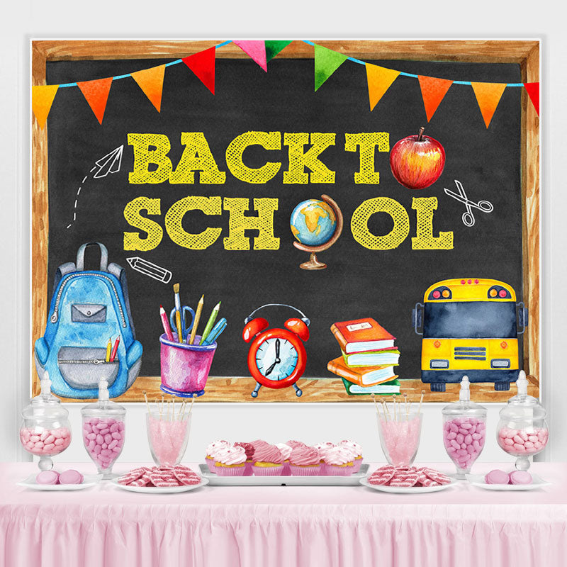 Lofaris Back to School Pencil Drawing Kids Photoshoot Backdrop