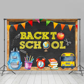 Lofaris Back to School Pencil Drawing Kids Photoshoot Backdrop