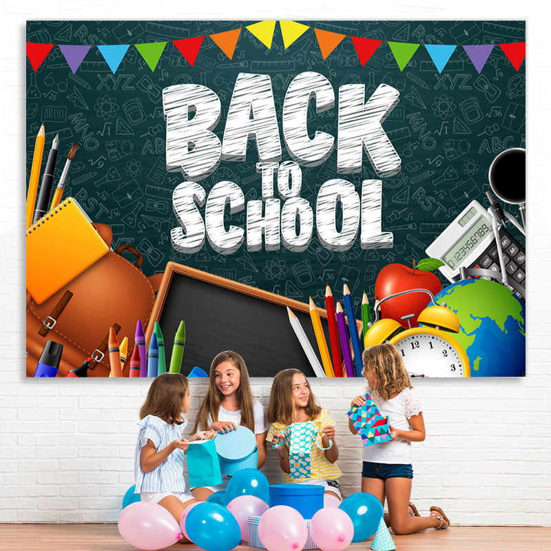 Lofaris Back to School Pencils Photoshoot Backdrops for kids