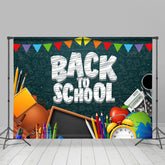Lofaris Back to School Pencils Photoshoot Backdrops for kids
