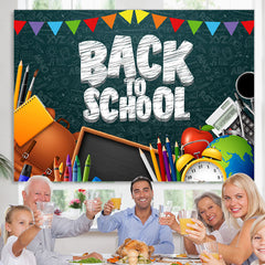 Lofaris Back to School Pencils Photoshoot Backdrops for kids