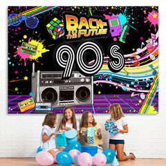 Lofaris Back To The Future Hip Hop 90S Night Party Backdrop