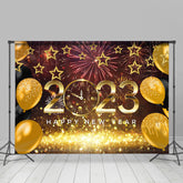 Lofaris UK Balloon Star With Spark Bokeh Happy New Year Backdrop