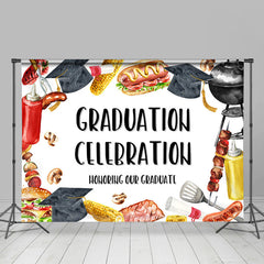 Lofaris Barbecue Party Themed Graduation Celebration Backdrop