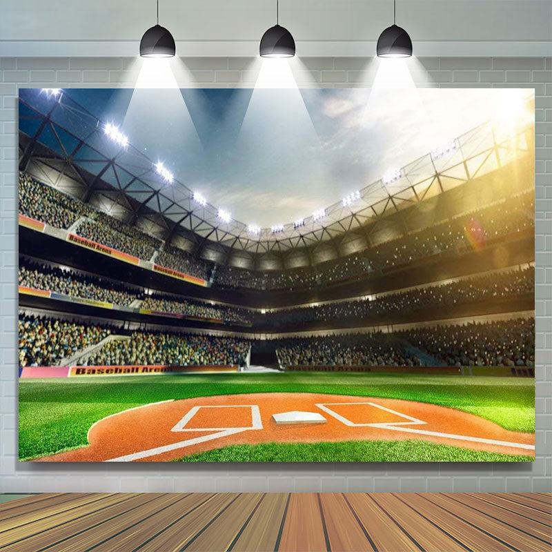 Lofaris Baseball Sports Games Field For Boys Birthday Party Backdrop