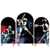 Lofaris Baseball Theme Graffiti Black Birthday Arch Backdrop Kit