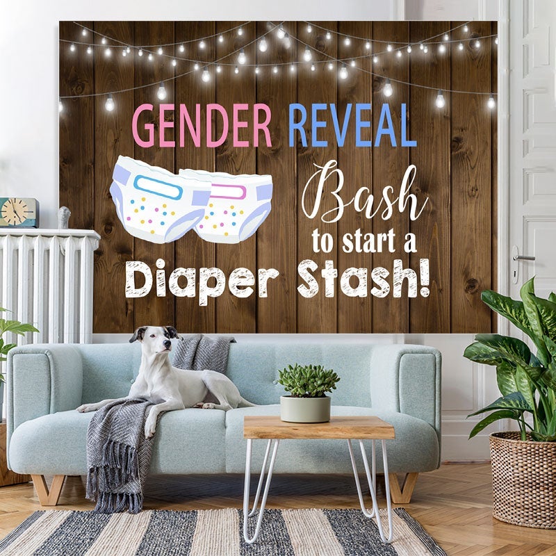 Lofaris Bash To Start A Diaper Stash Theme Baby Shower Backdrop