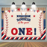 Lofaris Batter Up Rookie Of Year Is Turning One Birthday Backdrop