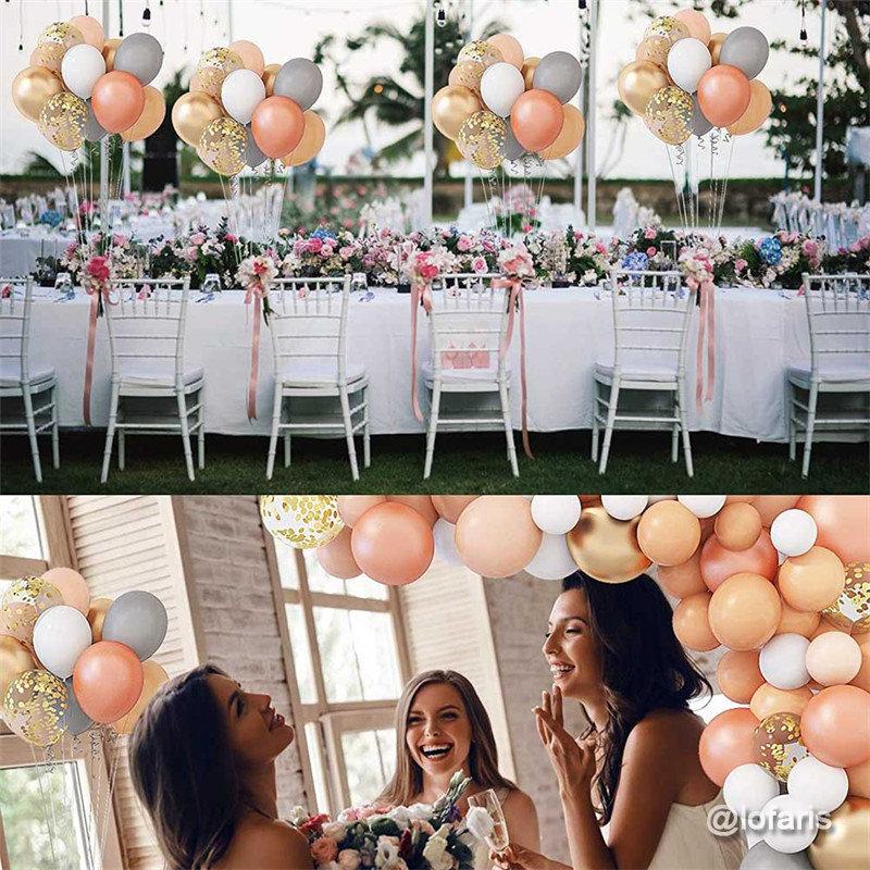 Lofaris Beige DIY 125 Pack Balloon Arch Kit | Party Decorations - White