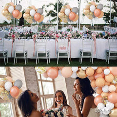 Lofaris Beige DIY 125 Pack Balloon Arch Kit | Party Decorations - White