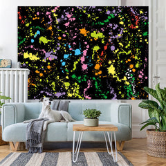 Lofaris Black And Colored Graffiti Wall Backdrop For Party