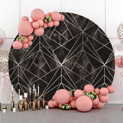 Underwater Coral Reef And Fish Round Backdrop For Summer