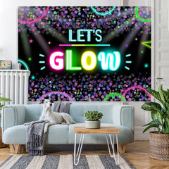 Lofaris Black Color Circle Lets Glow Bokeh Backdrop For Party