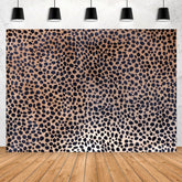 Lofaris Black Leopard Print Happy Birthday Party Backdorp