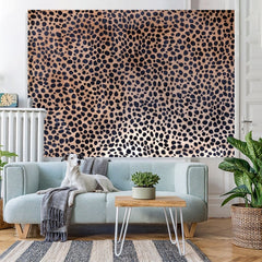 Lofaris Black Leopard Print Happy Birthday Party Backdorp