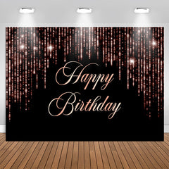 Lofaris Black Pink Sparkling Strings Birthday Party Backdrop