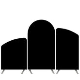 Lofaris Black Solid Color Theme Birthday Party Arch Backdrop Kit