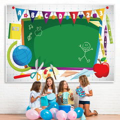 Lofaris Blackboard Classroom for Kids Backdrop Photoshoot