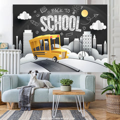 Lofaris Blackboard Pattern Back To School Backdrop For Students
