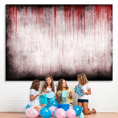 Lofaris Blood-Covered Walls Scary Halloween Party Backdrop