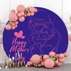 Circle Cute Animals Round Airplane Baby Shower Backdrop