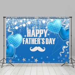Lofaris Blue Balloons And Bright Glitter Fathers Day Backdrop