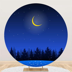 Glitter Baby Circle Baby Shower Backdrop For Party
