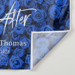 Lofaris Blue Rose Tracery Wall Party Backdrop For Weddings