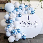 Lofaris Blue104 Pack Balloon Arch Kit | Party Decorations - White | Silver